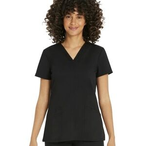 Scrubstar Women's Classic Black Short Sleeve Top